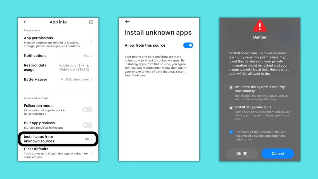 install apps from unknown sources
