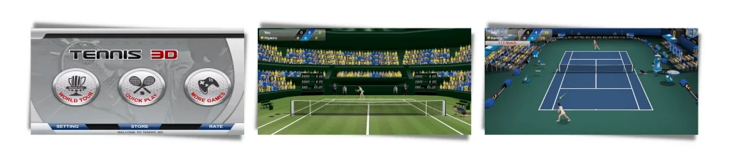 3d tennis game