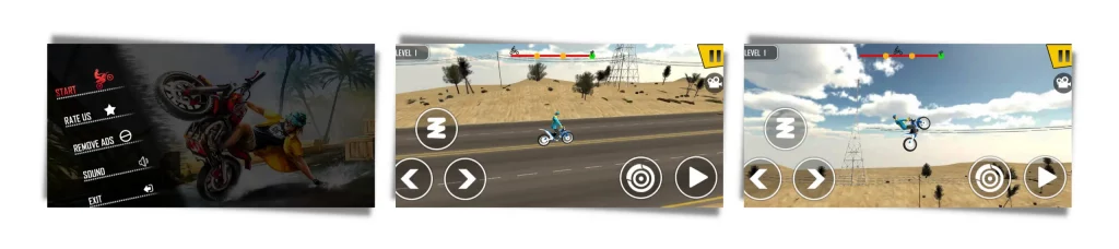 bike games: stunt racing games 