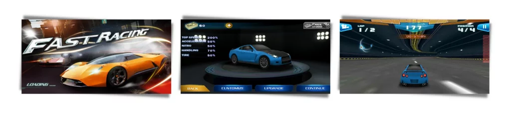 fast racing 3d game