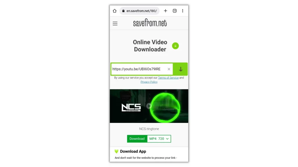 savefrom.net youtube video downloader