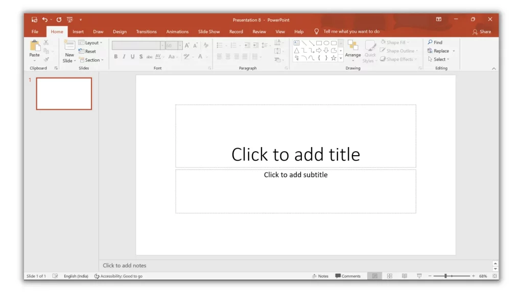 Microsoft PowerPoint homepage